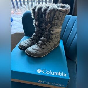 Columbia Heavenly Omni-Heat Waterproof Winter Boots Fur Trim 6